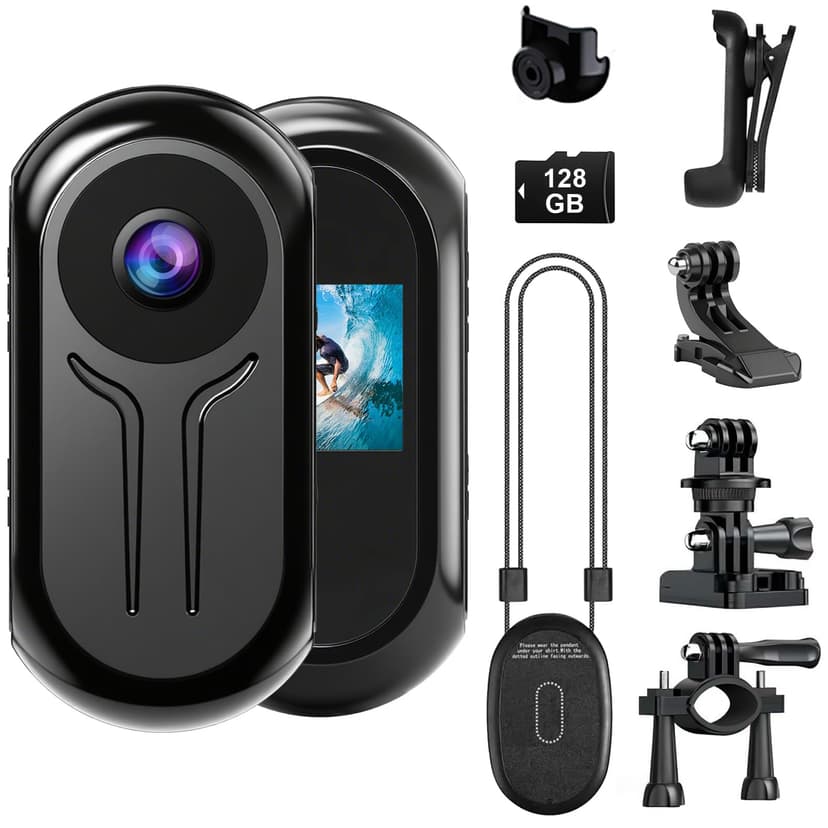 OBEST Mini Action Caméra 1080P HD,Body Cam 120° Grand Ang… - 1