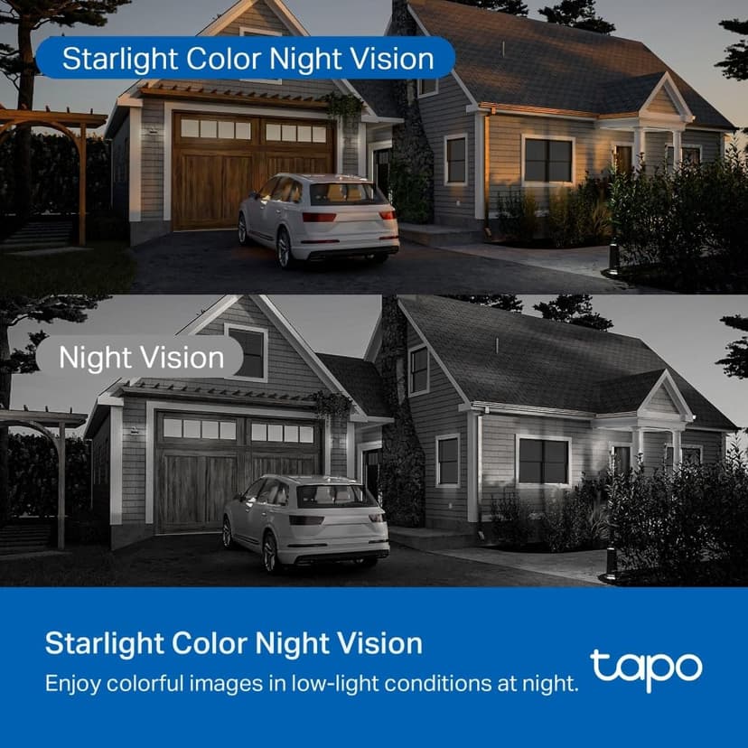 Tapo C530WS 360° Outdoor Surveillance Camera, 3K 5MP, Starlight Colour Night Vision, AI Detection, Motion Tracking, WiFi or Ethernet, MicroSD Card up to 512GB - 5