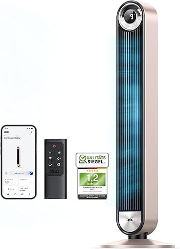 DREO 25 dB Ventilateur de tour silencieux Smart, 106cm de…
