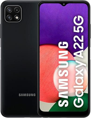 Samsung Galaxy A22 5G Téléphones mobiles 128 Go 6,6 pouces (16,8 cm) Double-SIM Android 11 Gris (Reconditionné)