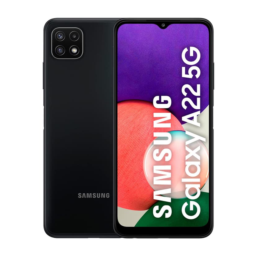 Samsung Galaxy A22 5G Téléphones mobiles 128 Go 6,6 pouces (16,8 cm) Double-SIM Android 11 Gris (Reconditionné) - 1