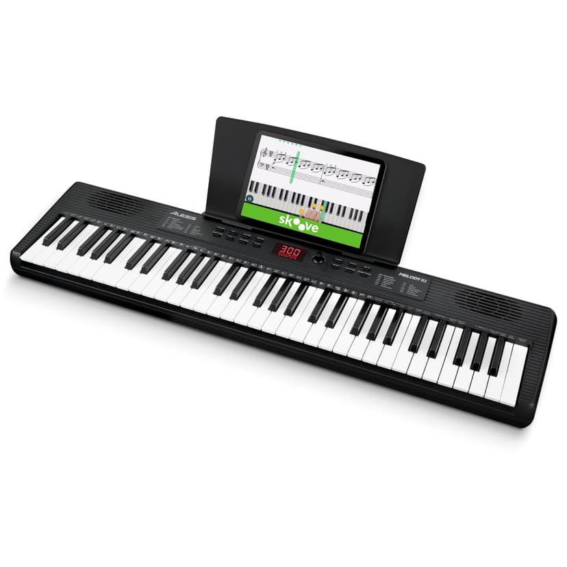 Alesis Melody 61 Keyboard Piano for Beginners with 61 Keys, Speakers, Tablet/Sheet Music Stand, 300 Sounds and Music Lessons - 1