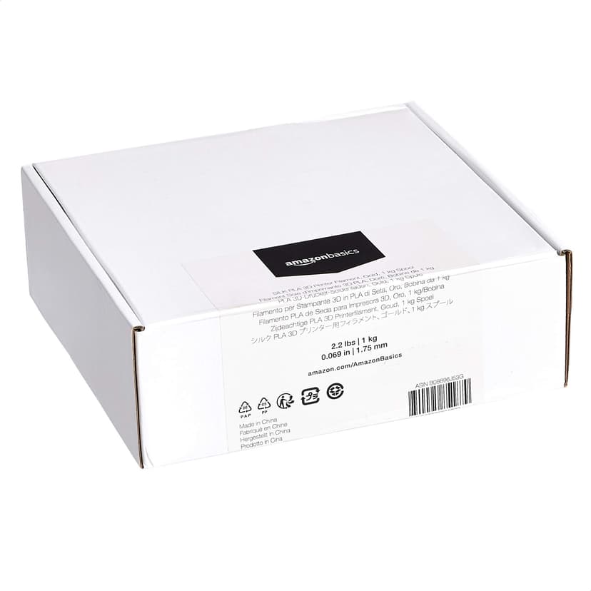 Amazon Basics Filament PLA pour imprimante 3D, diamètre 1.75 mm, doré soyeux, bobine de 1 kg - 5