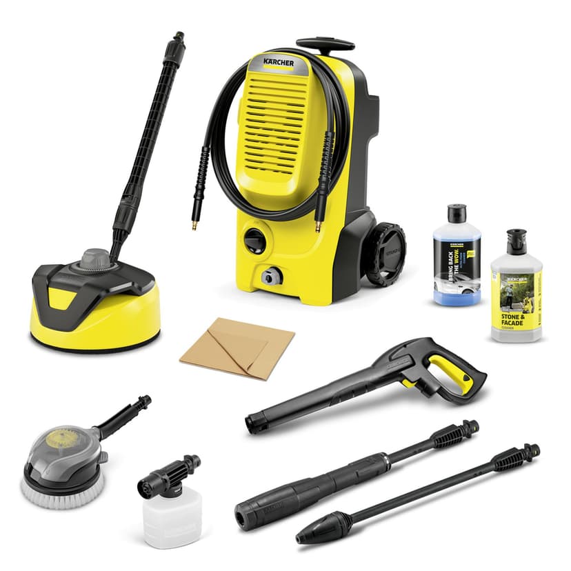 Kärcher pressure washer K 5 Classic Car&Home, pressure: max 145 bar, delivery speed: 500 l/h, surface power: 40 m²/h, incl. car kit, yellow - 1