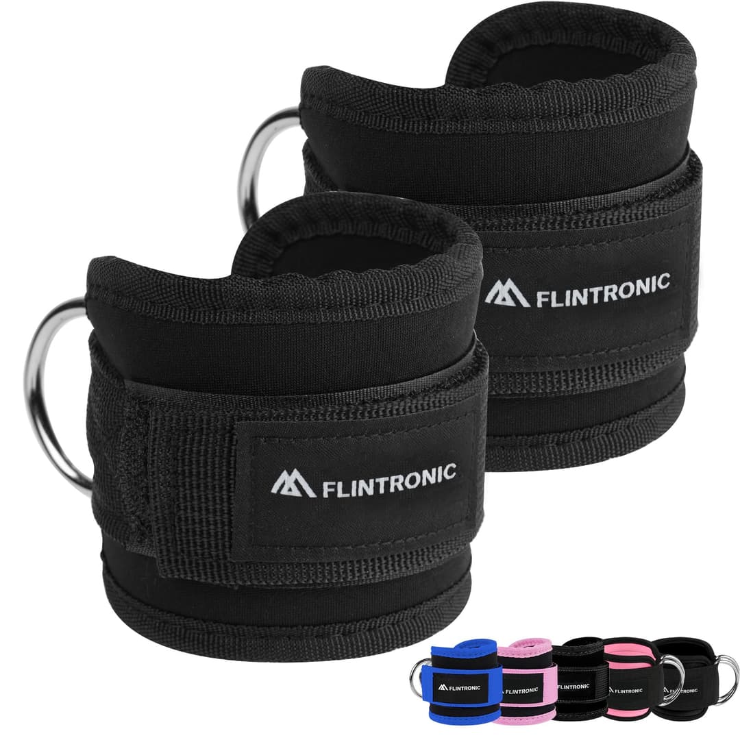 Flintronic Ankle Straps for Cable Machine, Gym Cuffs with…