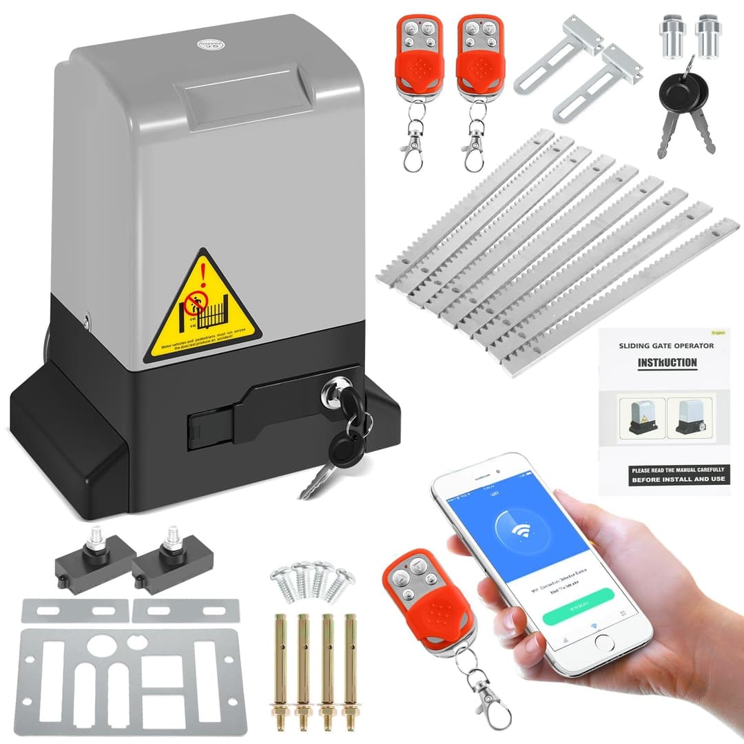 Jaxguom 370W Motorisation Portail Coulissant Ouvre Porte …