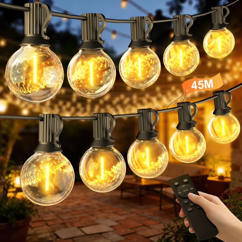 Outdoor Garden Fairy Lights with Remote Controls, 45.7 m … - 1