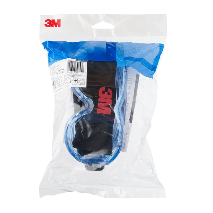 3M Fahrenheit Safety Goggles – Indirect venting, anti-scratch + anti-fog coating on polycarbonate lenses - 1x Fahrenheit eyewear protection, Clear, 7000062781 - 5