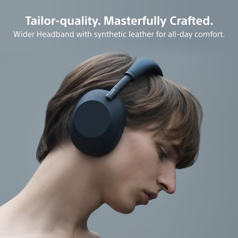 SONY WH-1000XM6 Flagship Noise Cancelling Over-Ear Wireless Bluetooth Headphones, Signature Hi-Res Sound Midnight Blue (Renewed) - 6