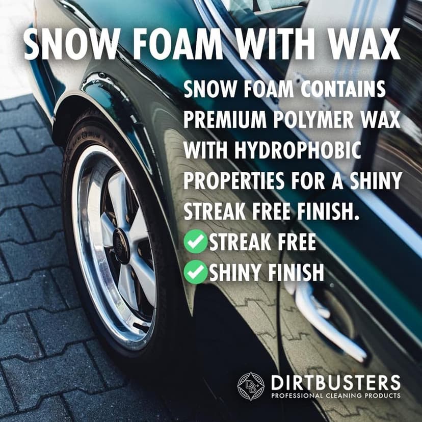 Dirtbusters – Shampooing moussant nettoyant au pH neutre parfum vanille pour nettoyage professionnel de voiture,snow foam 5 L - 5