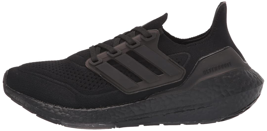 adidas Men's Ultraboost 21 Running Shoes, Black/Black/Black, 8
