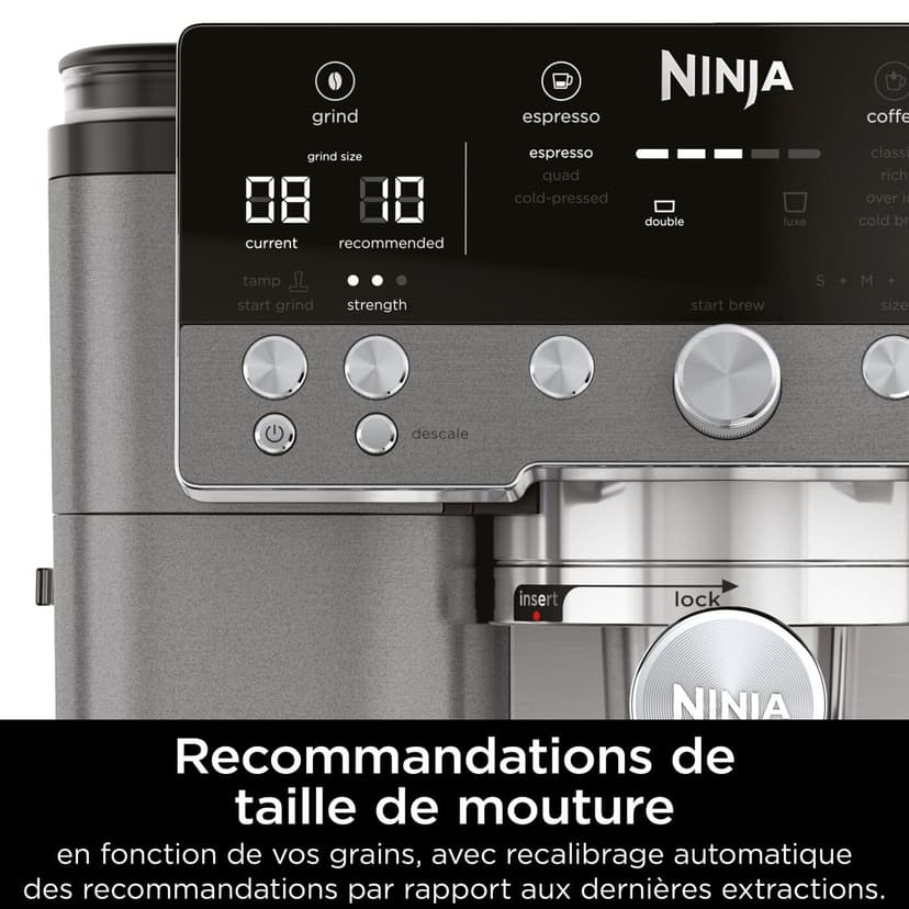 Ninja Luxury Premier 3-in-1 Coffee Maker, Espresso, Cold Brew Coffee and Filter Coffee, 4 Automatic Foam Presets, Dark Grey ES601EUGM - 5