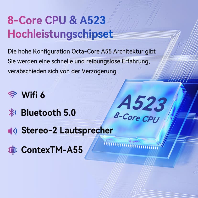 Ainmel Tablette Android, 10 Pouces avec processeur Octa-Core, 10GB RAM 128GB ROM, 1TB TF Card Expand, 1280x800 IPS HD Touchscreen, 5G/2.4G WiFi, BT 5.0, 5MP+8MP Dual Camera Android Tablette (Gris) - 4