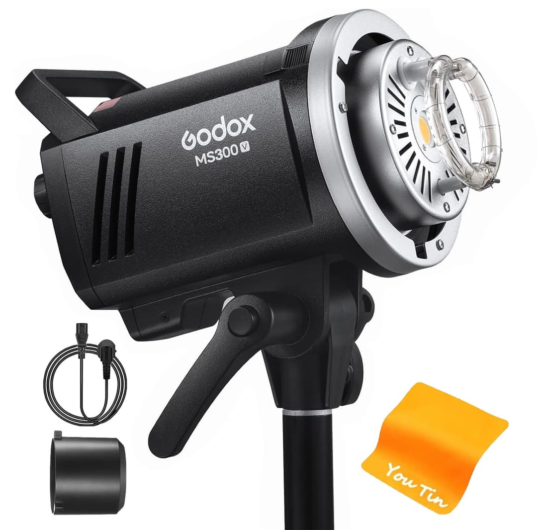 Godox MS300-V 300W Studio Flash with Upgraded LED Modelin…