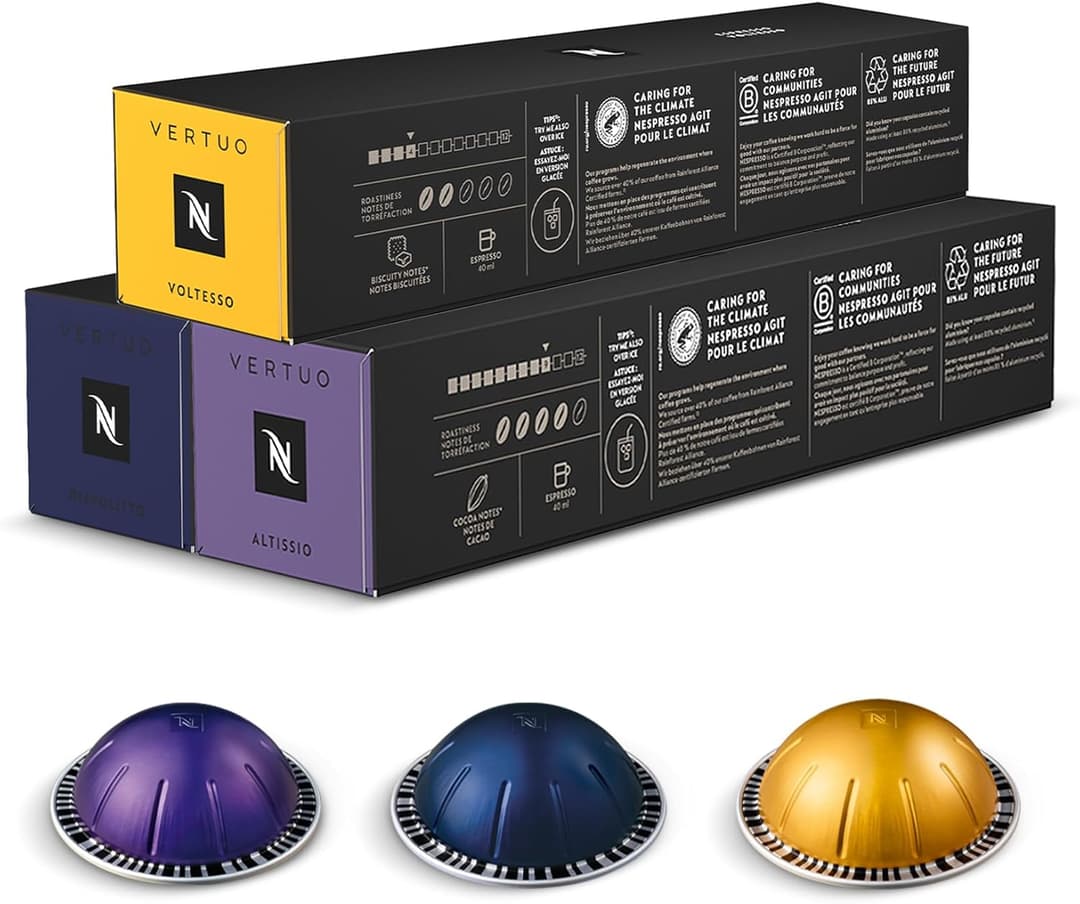 Nespresso Vertuo Coffee Pods Espresso Variety Pack - 30 C…