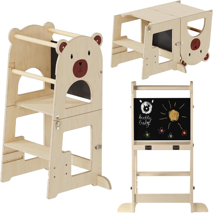 Buddy Baby Xperimenta Montessori Solid Wood Learning Towe… - 1