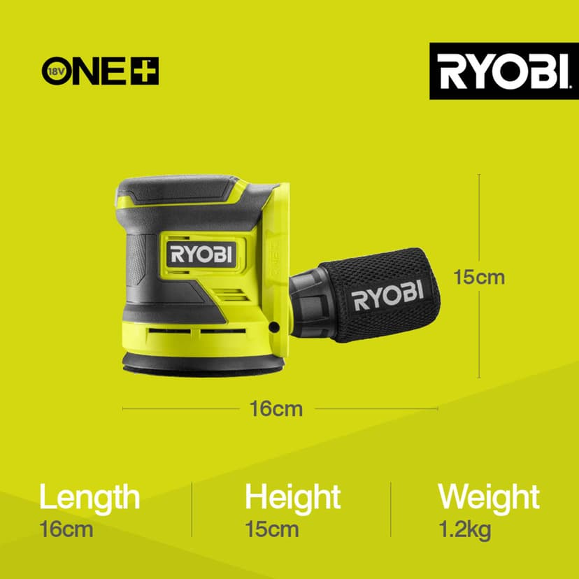 RROS18-0 18V ONE+ Cordless Random Orbit Sander (Bare Tool) - 9