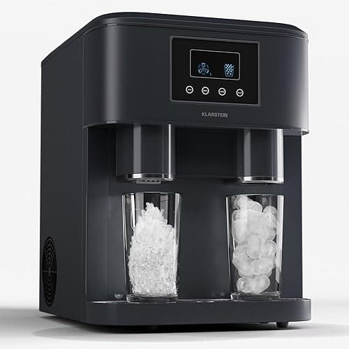 Klarstein Machine a Glacons, Machine à Glacons pour la Maison, Machine a Glacon 1.8 litres, Fonctionnement Rapide, Ice Maker 15kg de Glace, Petits et Grands Glaçons, Machines à Glaçons Autonettoyante