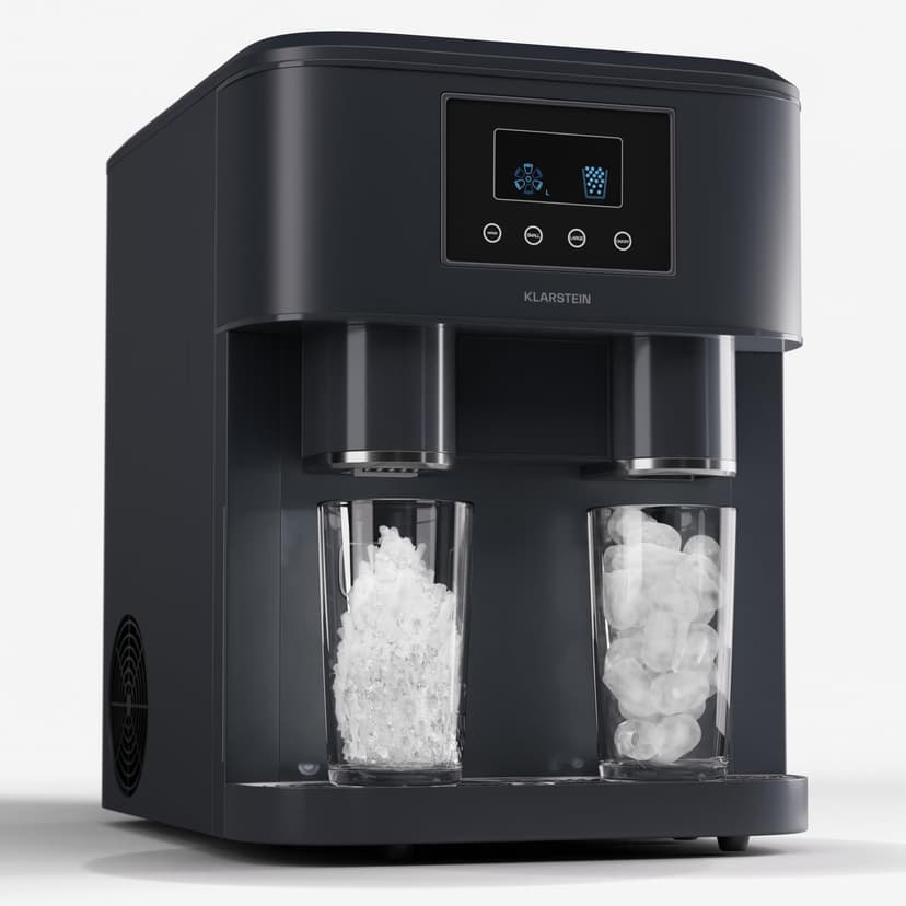 Klarstein Machine a Glacons, Machine à Glacons pour la Maison, Machine a Glacon 1.8 litres, Fonctionnement Rapide, Ice Maker 15kg de Glace, Petits et Grands Glaçons, Machines à Glaçons Autonettoyante - 1