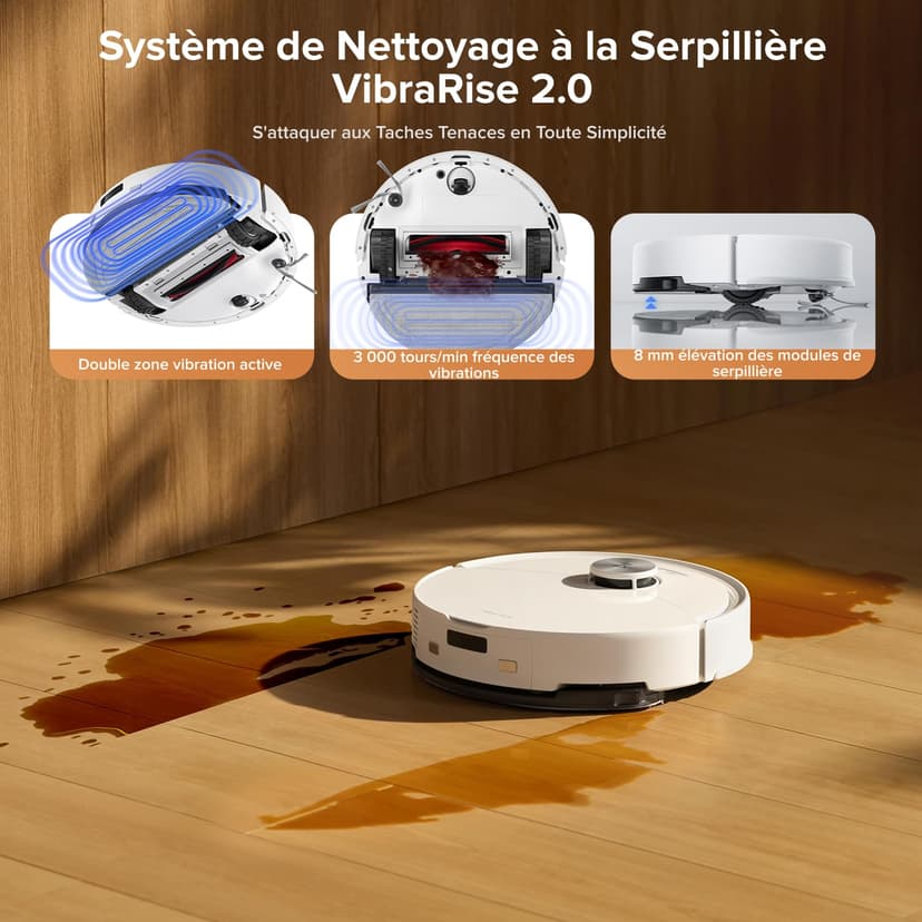 roborock Q10 S5+ Robot Vacuum Cleaner Set with Station, 10000 Pa Suction, Automatic Emptying, Double Anti-tangle, VibraRise 2.0 System, Navigation & Mapping, Obstacle Avoidance, APP - 4