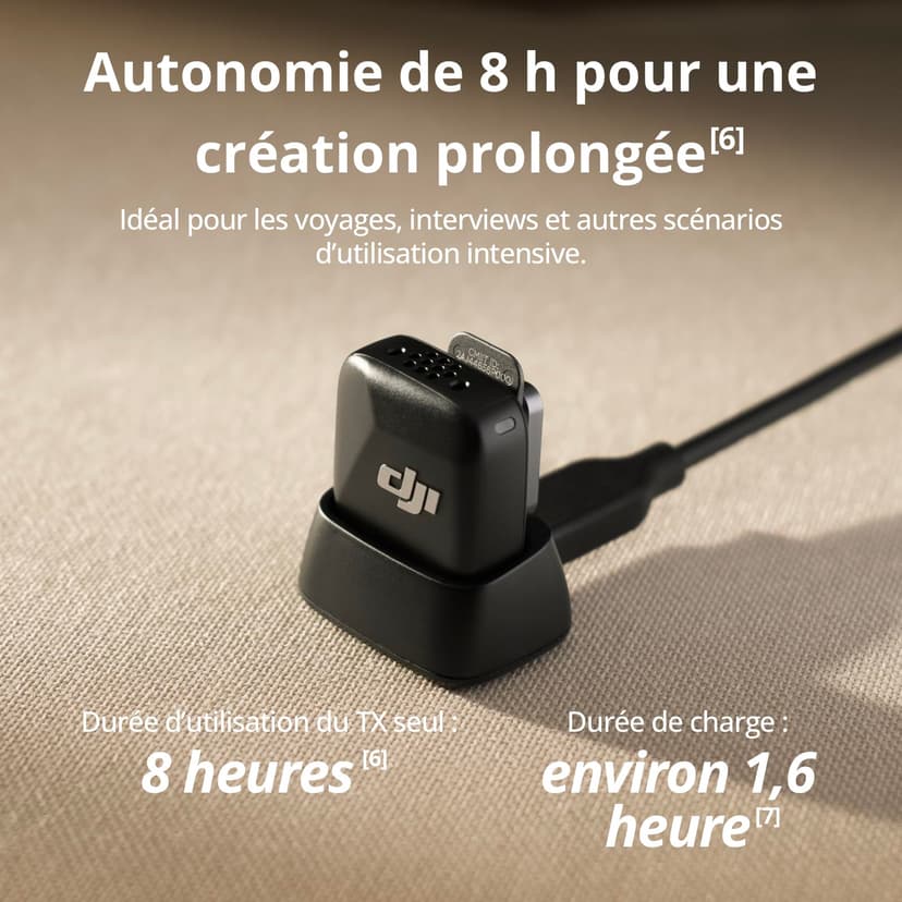 DJI Mic Mini Transmitter (Infinity Black), Wireless Lavalier Microphone, Ultralight, Detail-Rich Audio, OsmoAudio, Noise Cancelling, Clip On Bluetooth Phone Microphone for Camera/iPhone/Android - 4