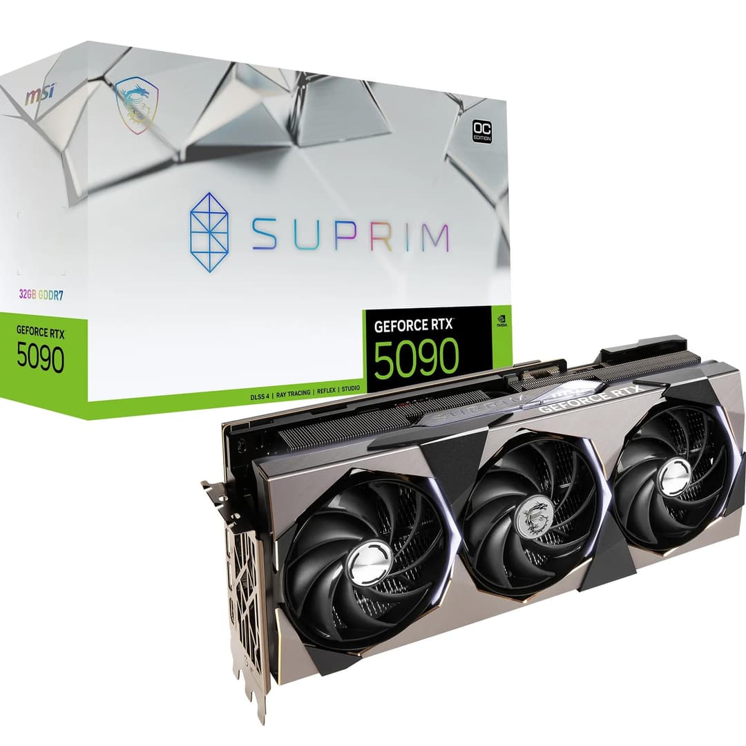 MSI GeForce RTX 5090 32G SUPRIM SOC Graphics Card - RTX 5…