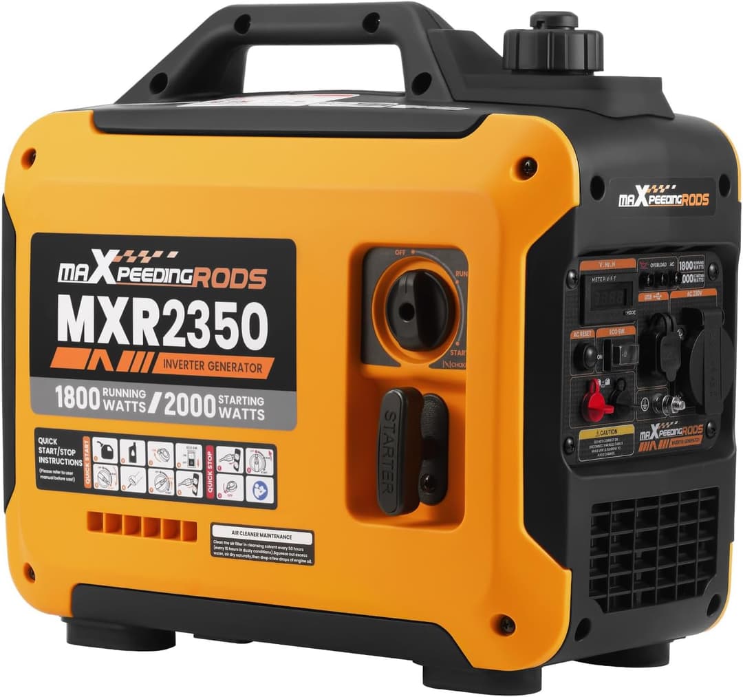 maXpeedingrods Inverter Power Generator 2000 W Petrol 4-S…