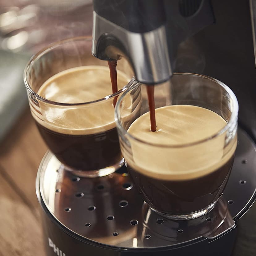 Philips Domestic Appliances Senseo Select Eco CSA240/20 Coffee Pod Machine - Coffee Strength Choice Plus Recycled Plastic Memo Function, 1450 W, 0.9 Litre, 31 x 15.5 x 31 cm, Black/Speckled - 4