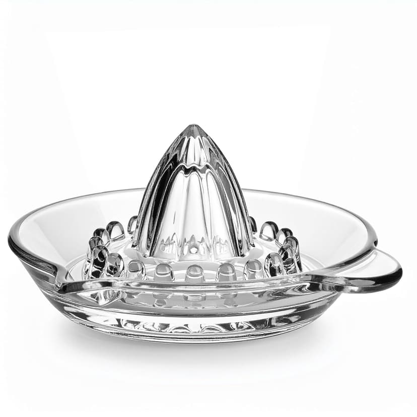 Glasmark KROSNO 1992 Lemon Squeezer Glass Citrus Juicer Lime Press Transparent Dishwasher Safe - 1