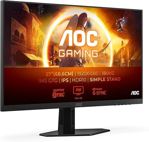 AOC Gaming Moniteur 27G4XED 27 Pouce 180Hz Fast IPS Dalle…