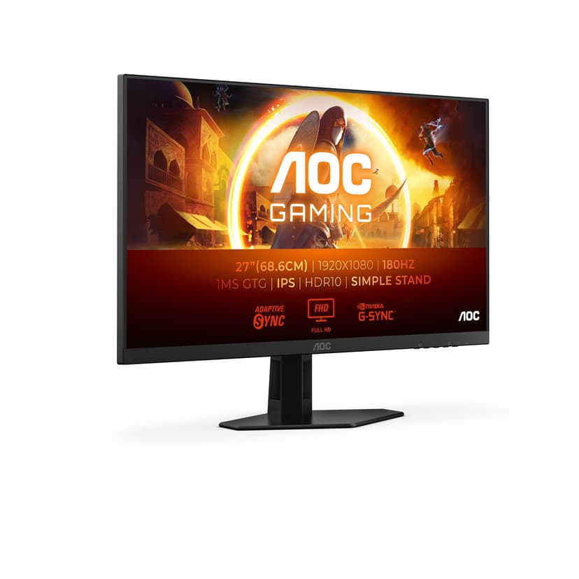 AOC Gaming Moniteur 27G4XED 27 Pouce 180Hz Fast IPS Dalle… - 1