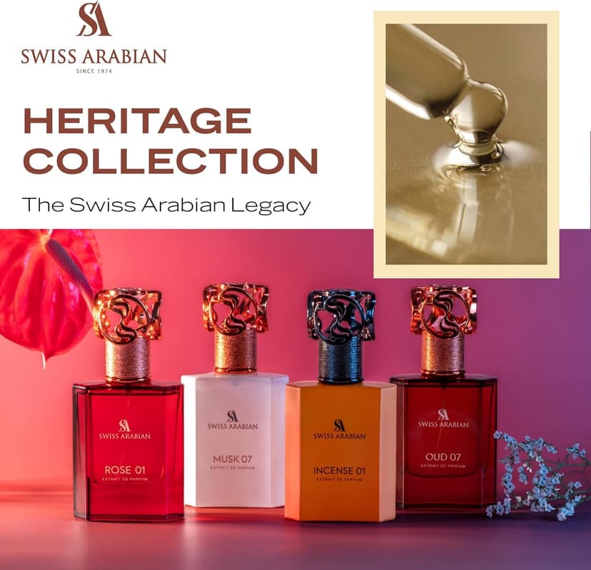Swiss Arabian Incense 01 Eau De Parfum, 50ml, Woody Oriental Fragrance with Incense, Juniper and Vanilla Notes - 6
