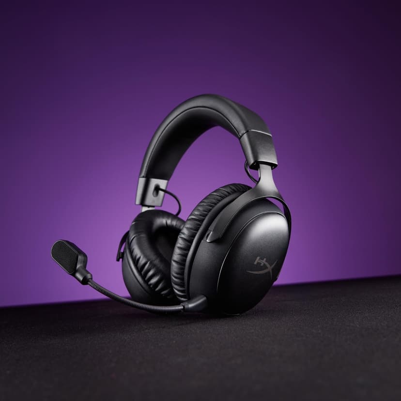 HyperX Cloud III S, Casque Gaming sans Fil, Bluetooth/2,4 GHz, PC/PS5/Xbox, jusqu'à 200h de Batterie, transducteurs 53 mm, DTS, Micro 10 mm, Noir - 2