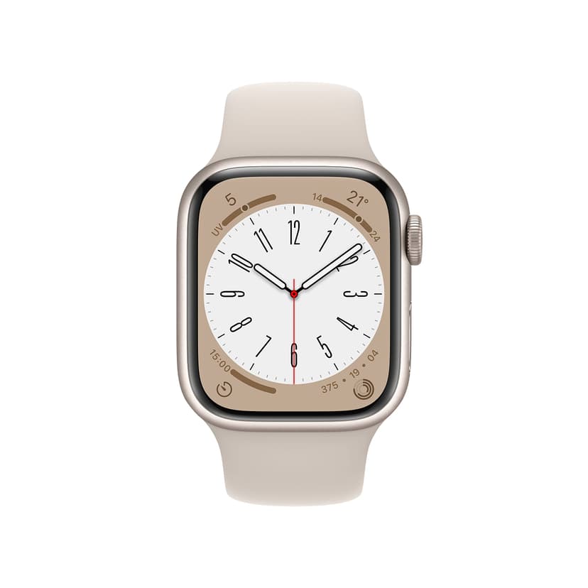 Apple Watch Series 8 (GPS, 41MM) Boîtier en Aluminium lumière stellaire avec Bracelet Sport lumière stellaire, Regular(Reconditionné) - 2