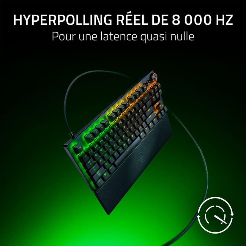 Razer Huntsman V3 Pro Tenkeyless 8KHz - TKL PC Gaming Keyboard - 8KHz HyperPolling - Analog Optical Switches - actuation 0,1-4,0mm - Snap Tap - Rapid Trigger - QWERTY US Layout | Black - 4