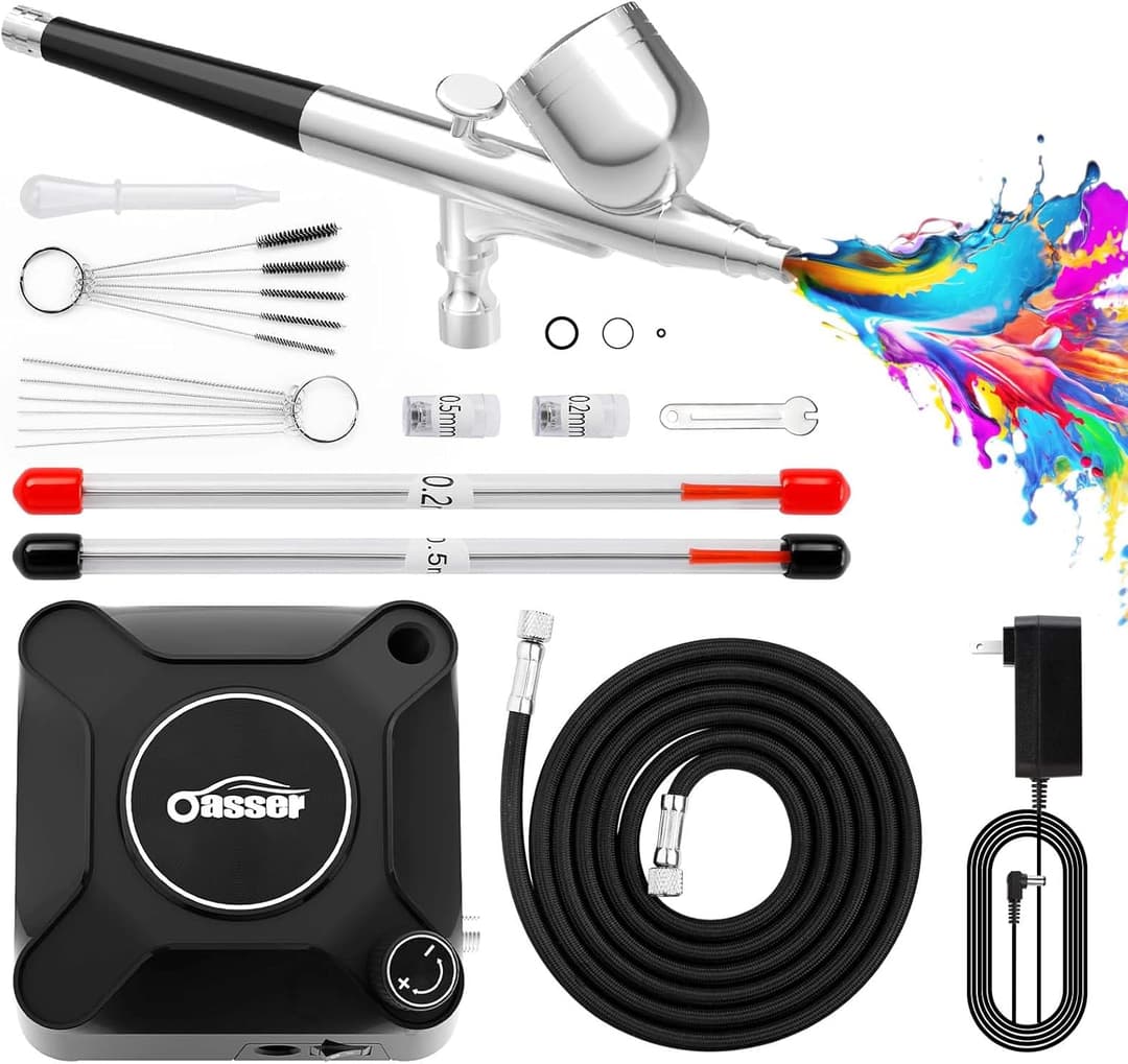 Oasser Kit Aerographe avec Compresseur Aerographe Double …