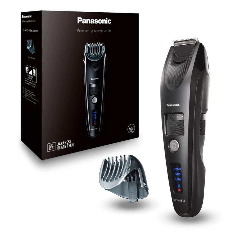 Panasonic Premium Beard Trimmer ER-SB40 with 19 Length Settings, Beard Trimmer 0.5-10 mm, Trimmer for Men, Linear Motor - 1