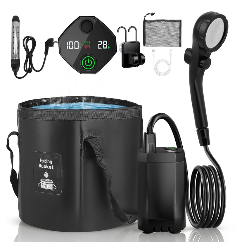 Ovshnrr Camping Shower with Heating Rod, Outdoor Shower w… - 1