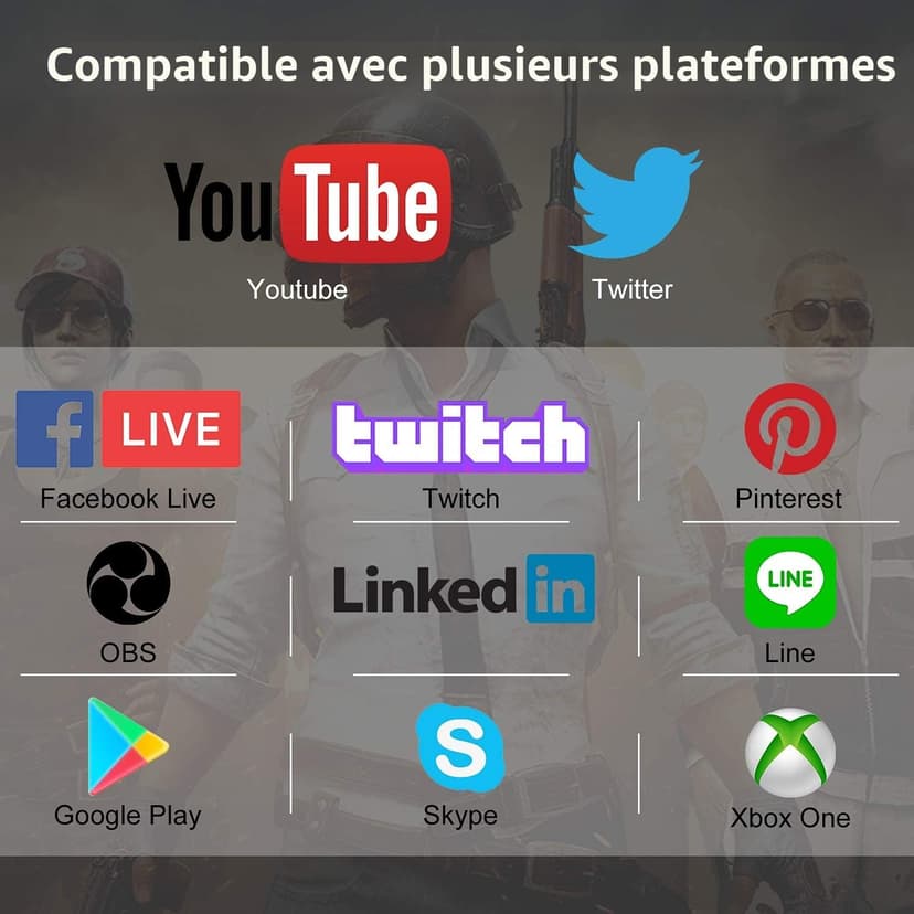 Carte de Capture vidéo HDMI 4K, USB 3.0 1080P 60FPS, Carte de Capture Nintendo Switch pour Streaming, Jeux et Diffusion, Fonctionne avec Xbox Series X/S, Xbox One X/S, PS4, PS5, OBS, Appareil Photo - 6