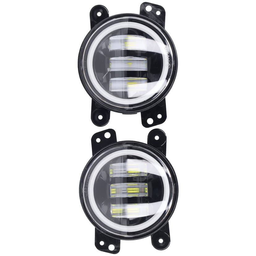 Yuecoom 10‑30V Waterproof Angel Eyes Light, 30W 3000LM Car LED Front Foglight, Daytime Running Light for Truck Van Trailer Universal - 9