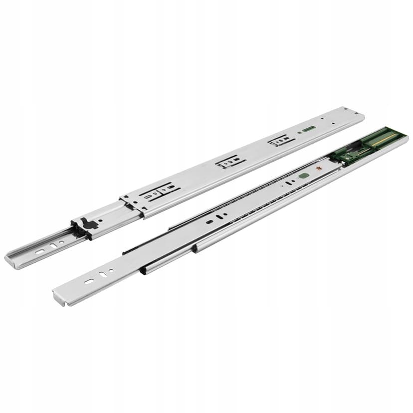 GTV Glissières de tiroir H45 Versalite Plus+, guidage à billes avec amortissement, hauteur = 45 mm, mécanisme de fermeture amortie, capacité de charge de 40 kg, installation facile et rapide - 6