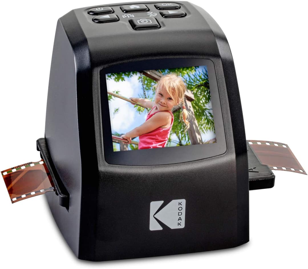 KODAK Mini Digital Film and Slide Scanner - Converts 35mm, 126, 110, Super-8 and 8mm Film Negatives and Slides to 22MP JPEG Images - 3.5" LCD Display Incl. RODFD20