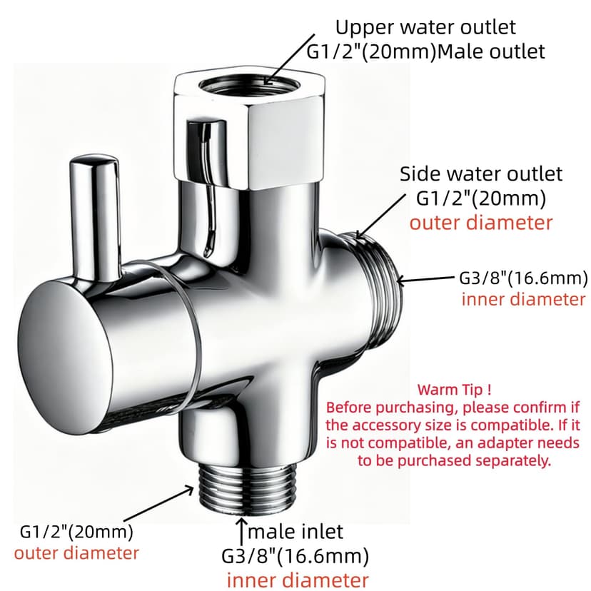 Kit de Douchette de Bidet en Acier Inoxydable, Vaporisateur de Toilette Douchette à Main avec 1.5m Tuyau et Support, Kit Douchette WC Complet, Pulvérisateur de Bidet à Main pour Hygiène Personnelle - 4