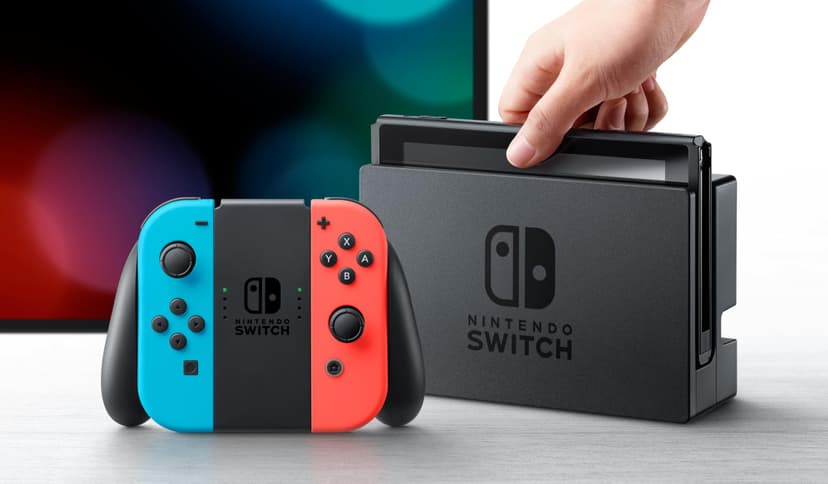 Nintendo Console Switch avec Joy-Con bleu néon et rouge néon - 4