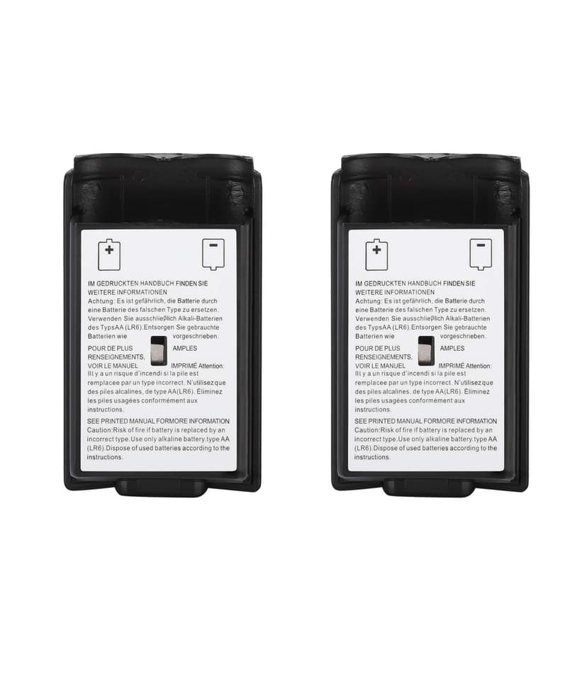 2 Stück Batteriefach Akku Gehäuse Deckel Case Abdeckung Cover für Gamepad Xbox 360 Controller Xbox 360 Wireless Controller passgenau stabil langlebig - schwarz - 5