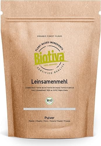Farine de graines de lin bio 1kg - Plante plate - Farine …