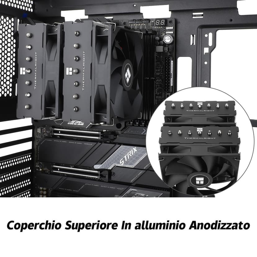 TR Phantom Spirit 120SE refroidisseur de CPU, Refroidisseur de CPU à 7 caloducs, Double ventilateur 120mm TL-C12B V2 PWM,Technilogie AGHP 4.0, Pour AMD AM4 AM5/Intel 1700/1150/1151/1200 - 7