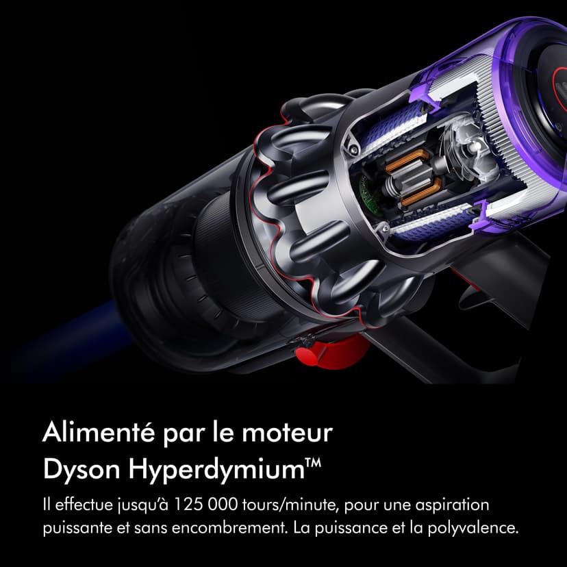 Dyson V11™ Fluffy aspirapolvere senza filo, 185 Airwatt, autonomia 60 minuti, tecnologia anti-groviglio, aspirapolvere per pavimenti e portatile - 3