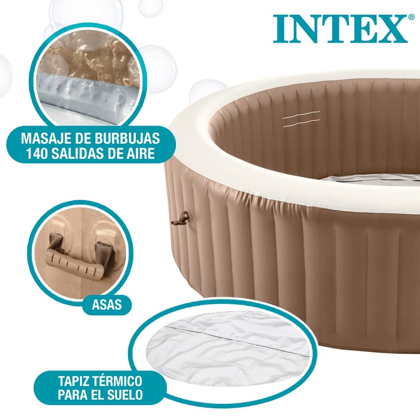 Intex Pure Spa Sahara 6 Places 28428EX Beige - 4