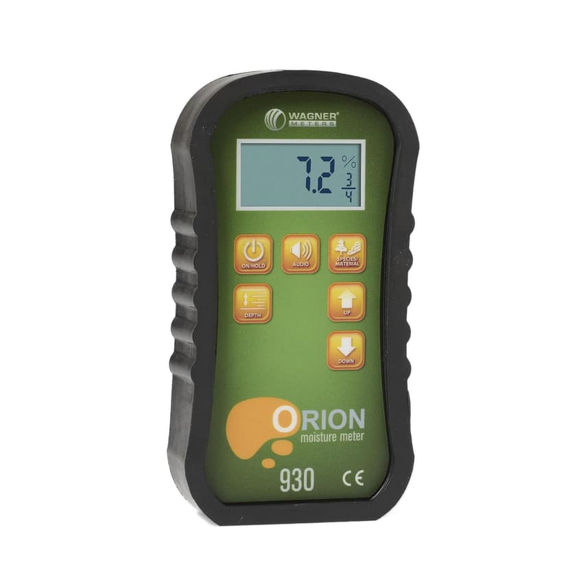 Wagner Meters Orion® 930 Dual Depth Pinless Wood Moisture Meter Kit with Backlight - Traceable Calibrator - NIST - 1
